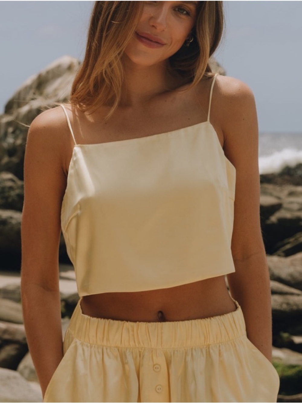 Daily Drills Silky Tie Tank Top size M/L